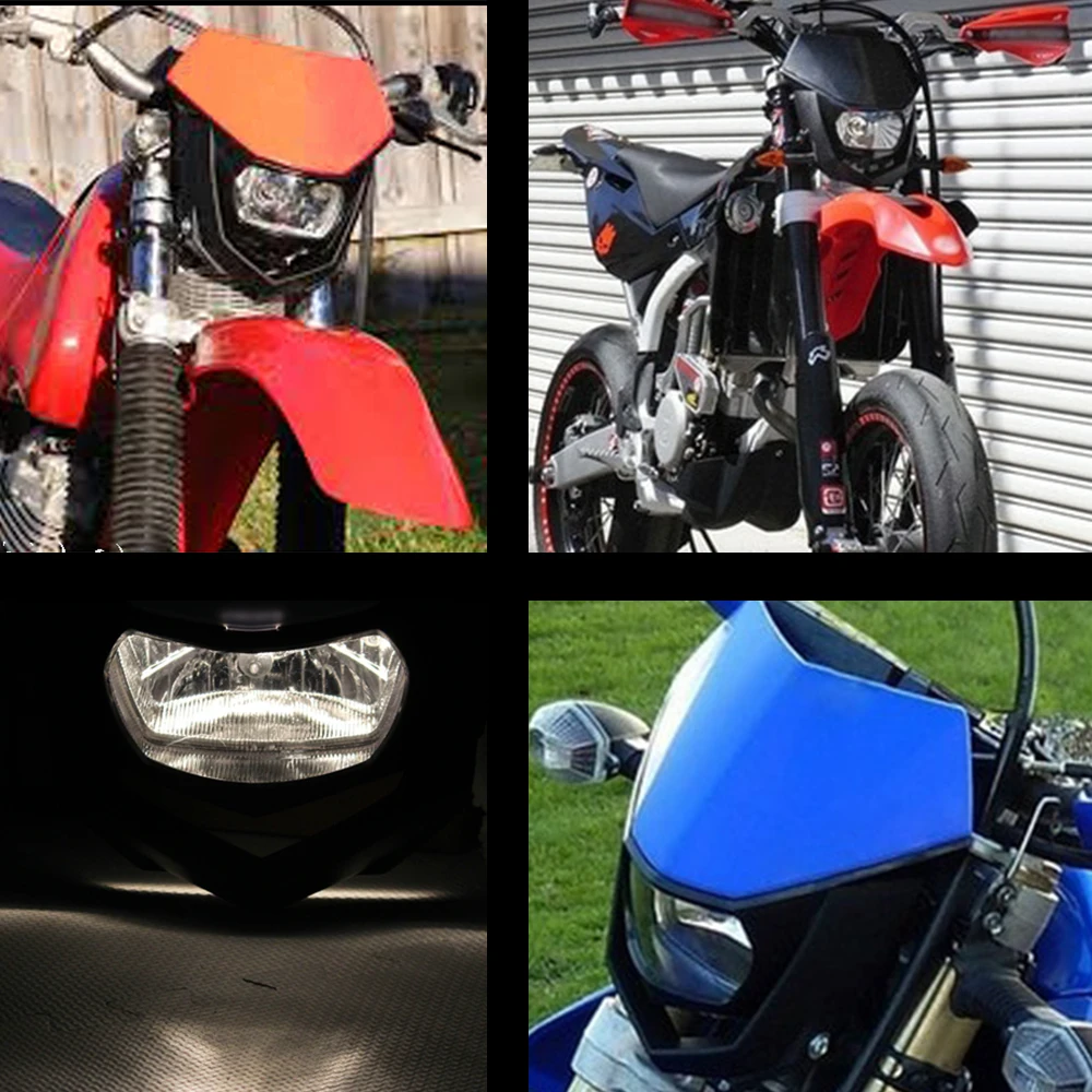 SPEEDPARK 7 цветов Универсальный 35 Вт мотоцикл эндуро фара H4 головной свет для KTM Honda Suzuki Yamaha Kawasaki BMW