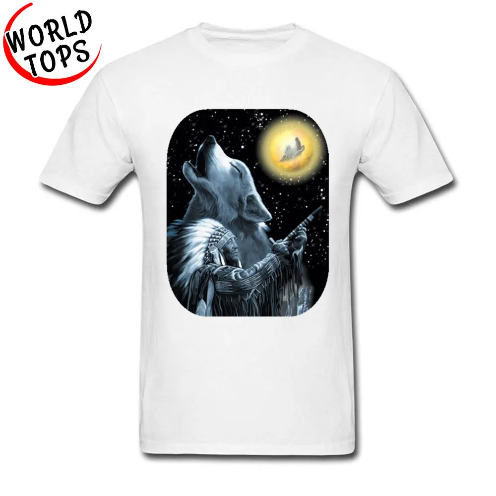 

Printing Tops Tees Hardcore Ajax Men New Style T Shirts Moonwolf Native American Shaikh Elder Tshirt Drop Shipping