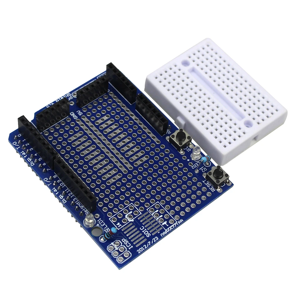 

UNO R3 Proto Shield Prototype Expansion Board with SYB-170 Mini Breadboard Based for