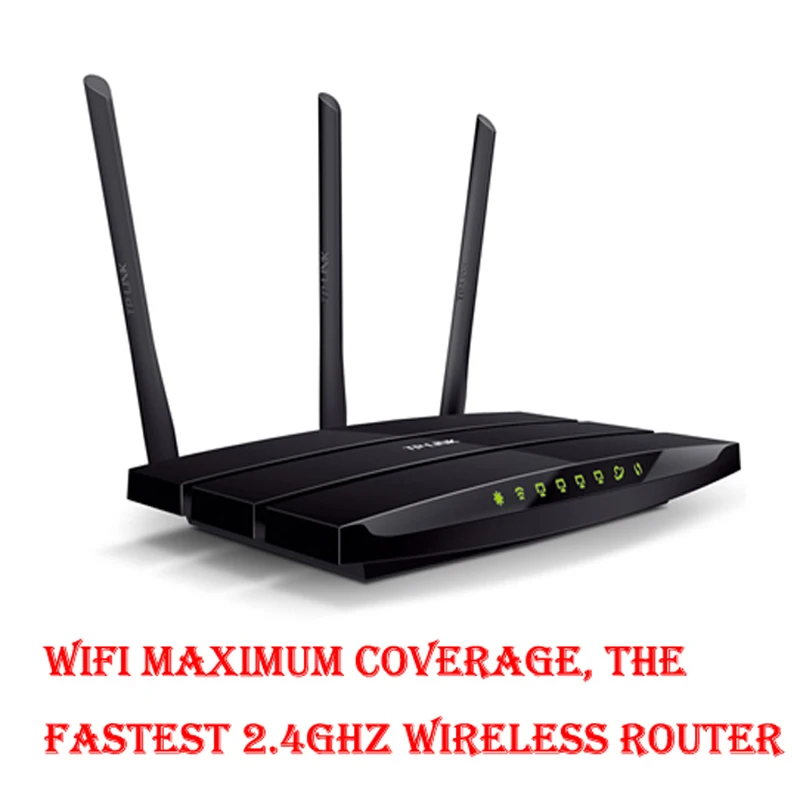 

NEW TP-LINK TL-450Mbps WR2041N 2.4G 802.11n wifi extender wireless router 3 antenna Turbo button enhanced coverage