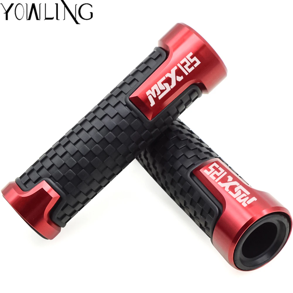 

FOR Honda Grom MSX125 MSX 125 MSX125SF MSX125 SF 2013 2014 2015 2016 7/8" Motorcycle CNC Handlebar Hand Grips Bar End Gel Grip