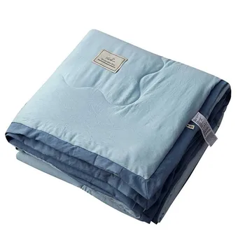 

New Arrival Pure Color Air Condition Summer Quilt Comforter Bed Cover Quilting Home Textiles Suitable for Adults Kids