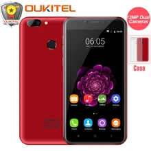 Двойная камера Oukitel U20 плюс мобильный телефон 5.5 “IPS FHD экран MTK6737T Восьмиядерный отпечатков пальцев ID 13MP 3200 мАч Смартфон