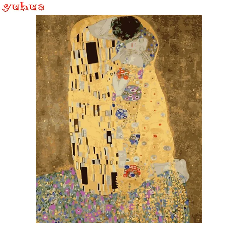 

abstract Gustav Klimt kiss Diamond Mosaic embroidery DIY 5D diamond painting cross stitch set full 3D round crystal sale