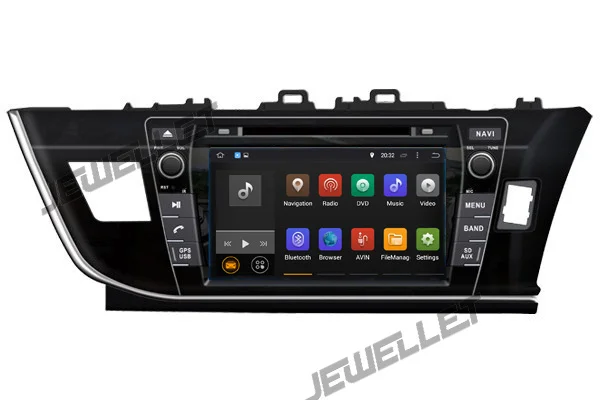 

Quad core 1024*600 HD screen Android 9.0 Car DVD GPS radio Navigation for Toyota Corolla 2014-2016 right hand drive