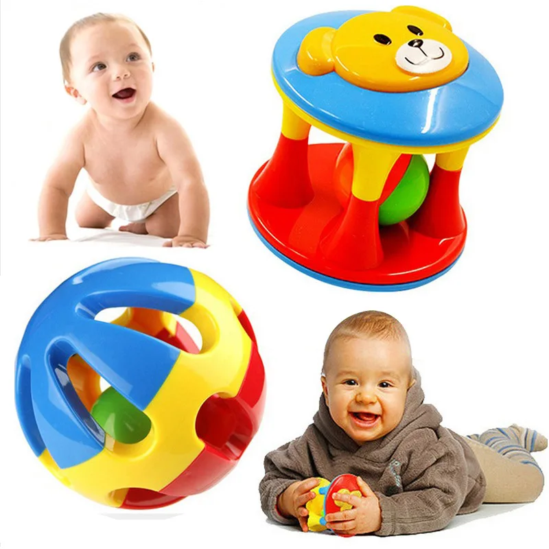 2Pcs/Lot Baby Toy Fun Little Loud Jingle Ball Ring jingle Develop Baby