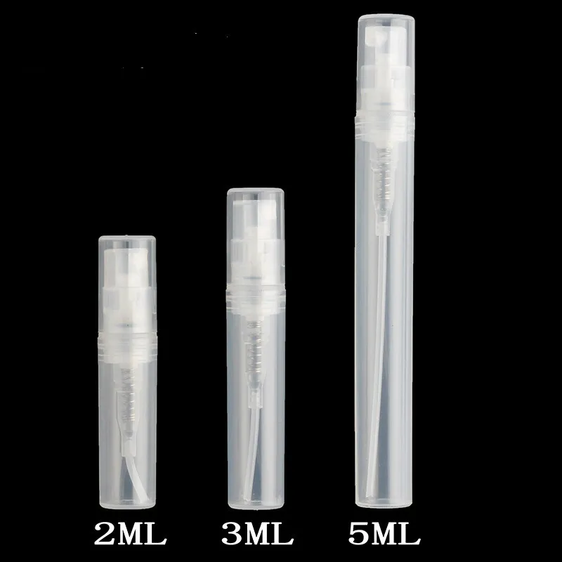 

5pcs 2ml 3ml 5ml mini plastic perfume bottle spray bottle perfume spray pump