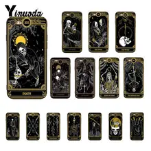 Yinuoda Death Tarot TPU черный чехол для телефона iPhone 6S 6plus 7 7plus 8 8Plus X Xs MAX 5 5S XR