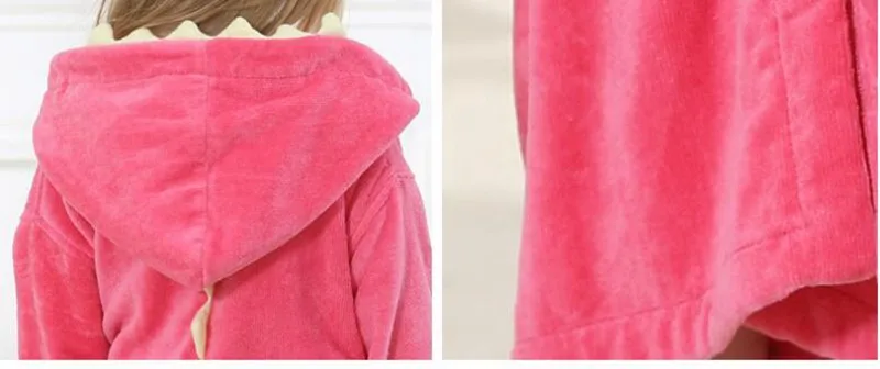 COOTELILI Boys Girls Animal Ears Bathrobe Hooded Bath Robes Towel Infant Baby Long Sleeve Hoodies Belt Bathing Robes Sleepwear (6)