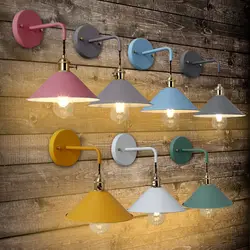 Nordic творческий настенный светильник современная гостиная лестница проход Настенные светильники спальня прикроватные лампы Macaron