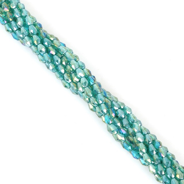 3mm Teardrop Austria Crystal Beads Water Drop Faceted Glass Beads Loose Spacer Beads For Jewelry Making DIY