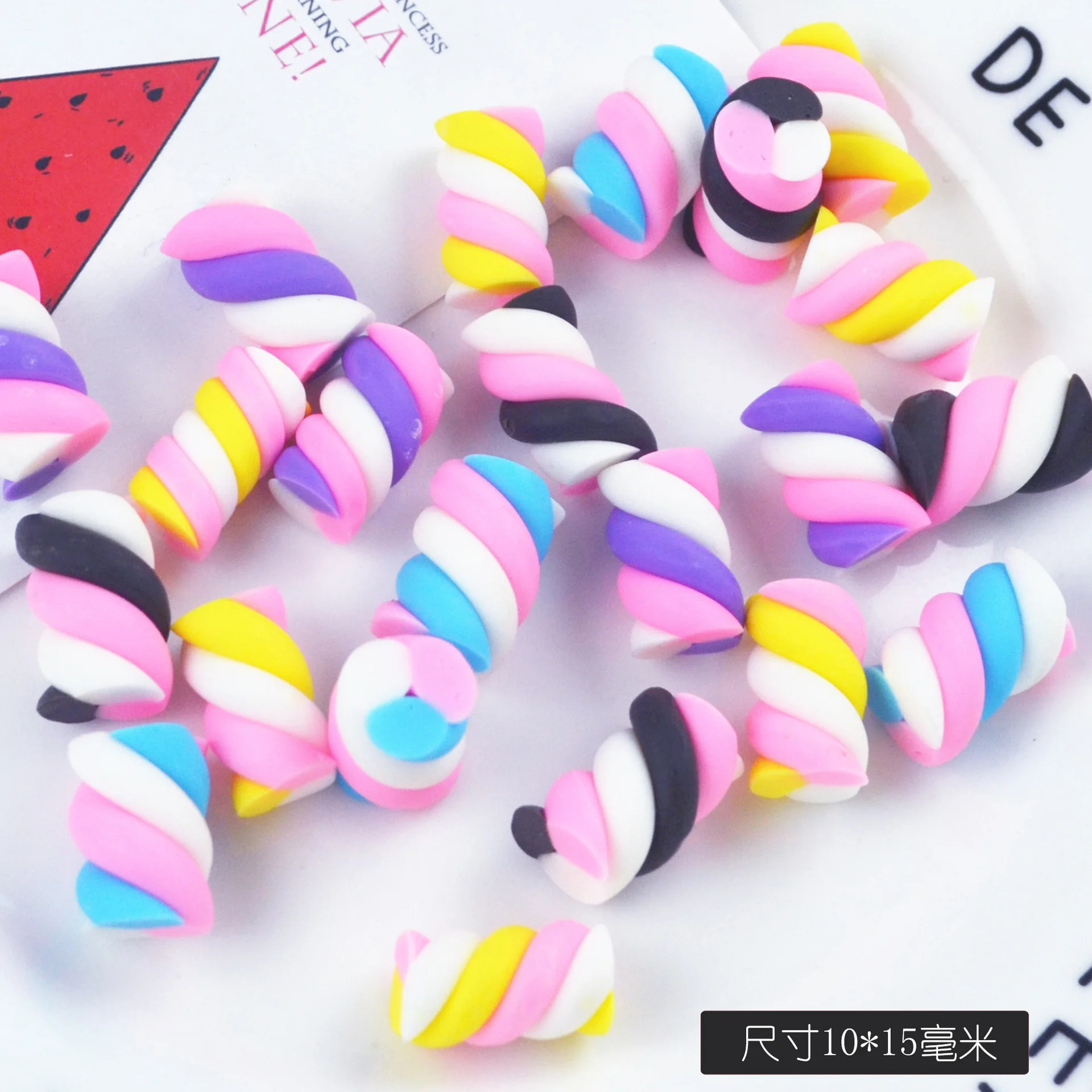 

10pcs MIX candy play accessories cream mobile phone shell beauty DIY material stationery box DIY cotton candy accessories.