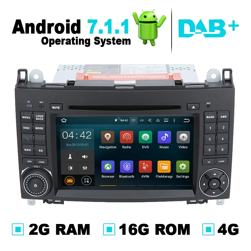 Android 7 1 система автомобильный DVD плеер GPS Навигация стерео медиа авто радио для