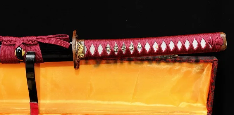 Ручная работа 1095 углеродистая сталь японский самурайский меч катана