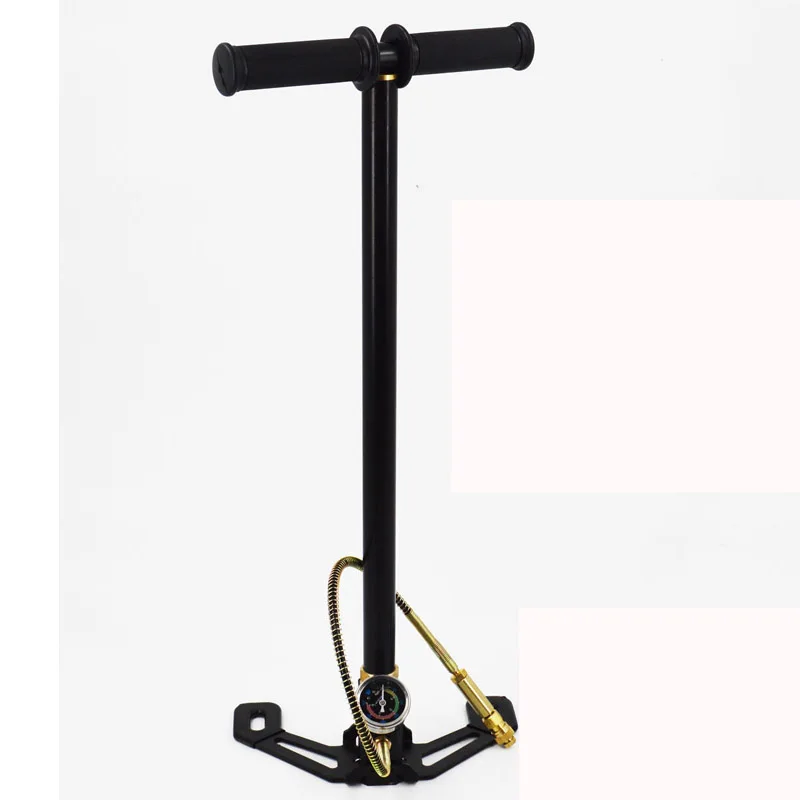 

AU Free Shipping 30Mpa Mini Air Pump 3 Stage Car Hand Operated Compressor Inflator Hunting Paintball PCP Pump 300bar For Air Gun