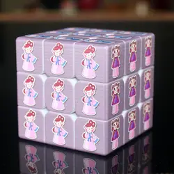 УФ Персонализированная Отделка китайской культуры обучения Magic Cube 3x3x3 кубики головоломки для детей игрушечные лошадки идеи подарка