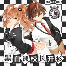 Anime Danganronpa Monokuma Cosplay Cardigan de Punto Abrigo de Invierno en stock de reserva envío gratis 2016 NUEVO