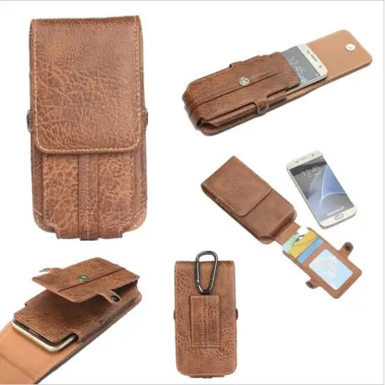 For XIAOMI Redmi Note 4X 4case High Quality Pu Leather Phone Waist Bag Wallet Pouch Belt