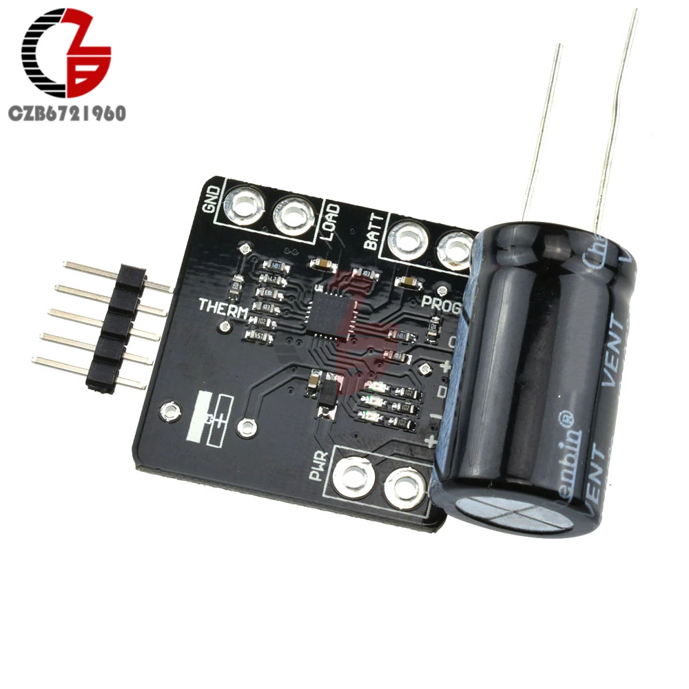 

MCP73871 Solar Lithium Battery Charging Module DC 5V Lipoly Polymer Charger Board with Capacitor for Outdoor Power Bank DIY