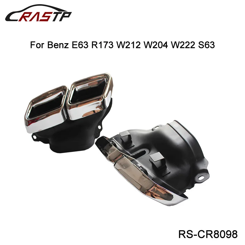

Rear Exhaust Muffler Tip 304 Stainless Steel Car Exhaust Pipe Muffler Tips Accessories For Mercede Benz E63 R173 W212 RS-CR2009