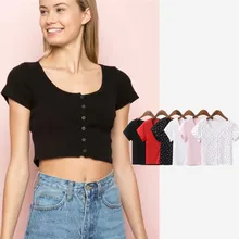 Лето женская одежда стиль tight грудью, Круглый воротник, футболка с короткими рукавами, короткий стиль пупочной жилет