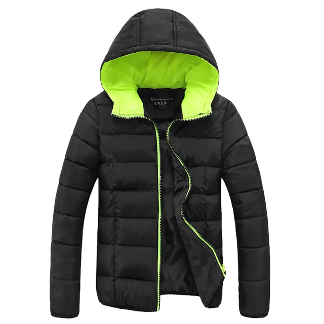 Abajo chaqueta con capucha, chaqueta de invierno Hombre