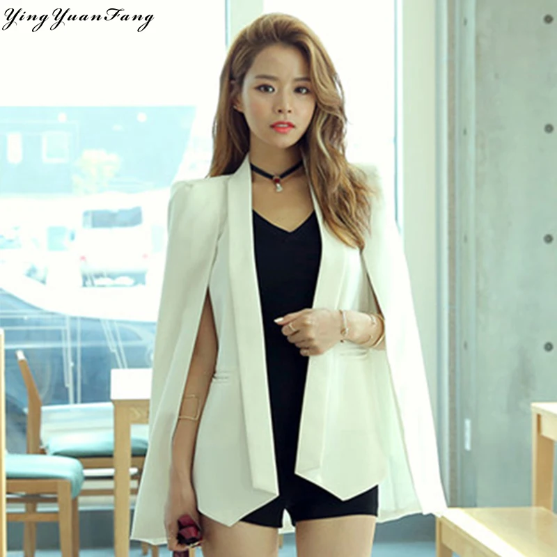 awesome YingYuanFang New fashion women fake two suit cloak coat