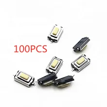 100 шт. кнопку на кнопке 3*6*2,5 белый кнопка переключатель, клавишный переключатель два средства ухода за кожей стоп Американская классификация проводов 2р впаиваемый переключатель