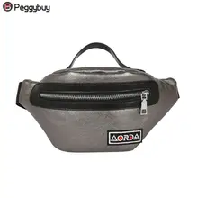 Одноцветная Женская поясная сумка из искусственной кожи, повседневная сумка унисекс, сумка почтальона с ручкой, Сумка с этикеткой, поясная сумка Mochila Feminia