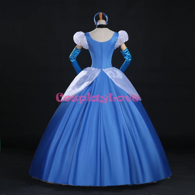 Cosplaylove Cinderella Cosplay Dark Blue The Princess Cinderella Cosplay Costume Dress Adult Kid Costumes Custom Made (4)