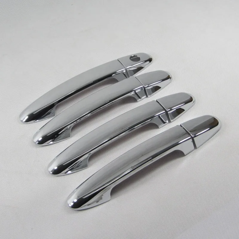

8PCS/Lot Car-Styling ABS Chrome Auto Car Door Handle Protection Cover Sticker For Hyundai Santafei IX45 Auto Parts Accessories