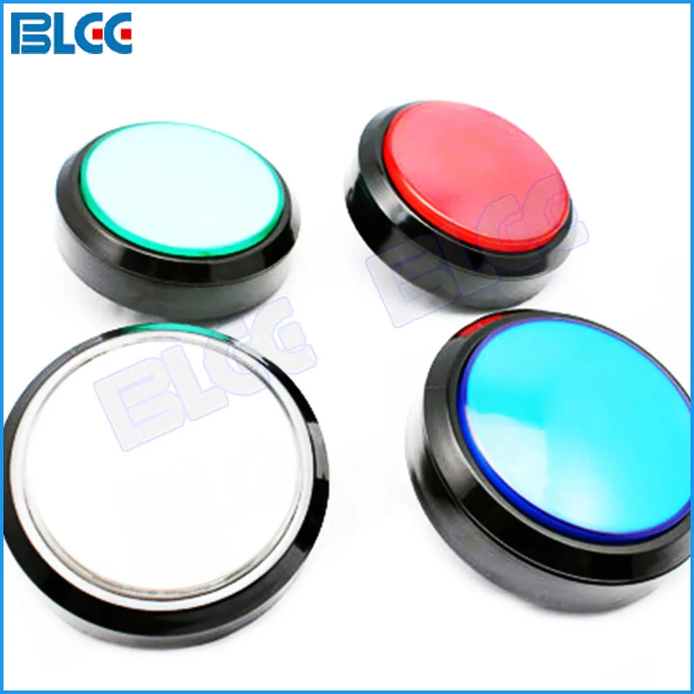 1pcs 60mm Big Round Arcade Button LED Push Button Switch for Coin Operated Games (5 colors)in