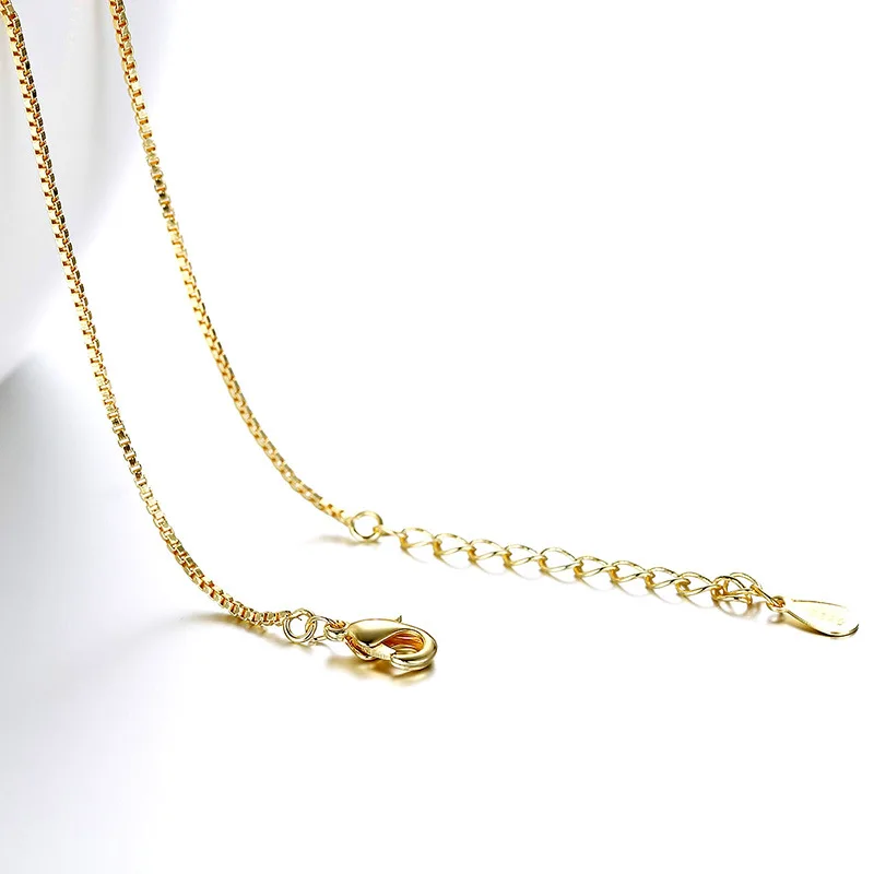 Fanqieliu, Серебро S925, 24 K, позолота, ожерелье, цепочка для женщин, регулируемая цепочка змеи, сделай сам, ювелирная цепочка для женщин FQL20191 - Окраска металла: Style 3