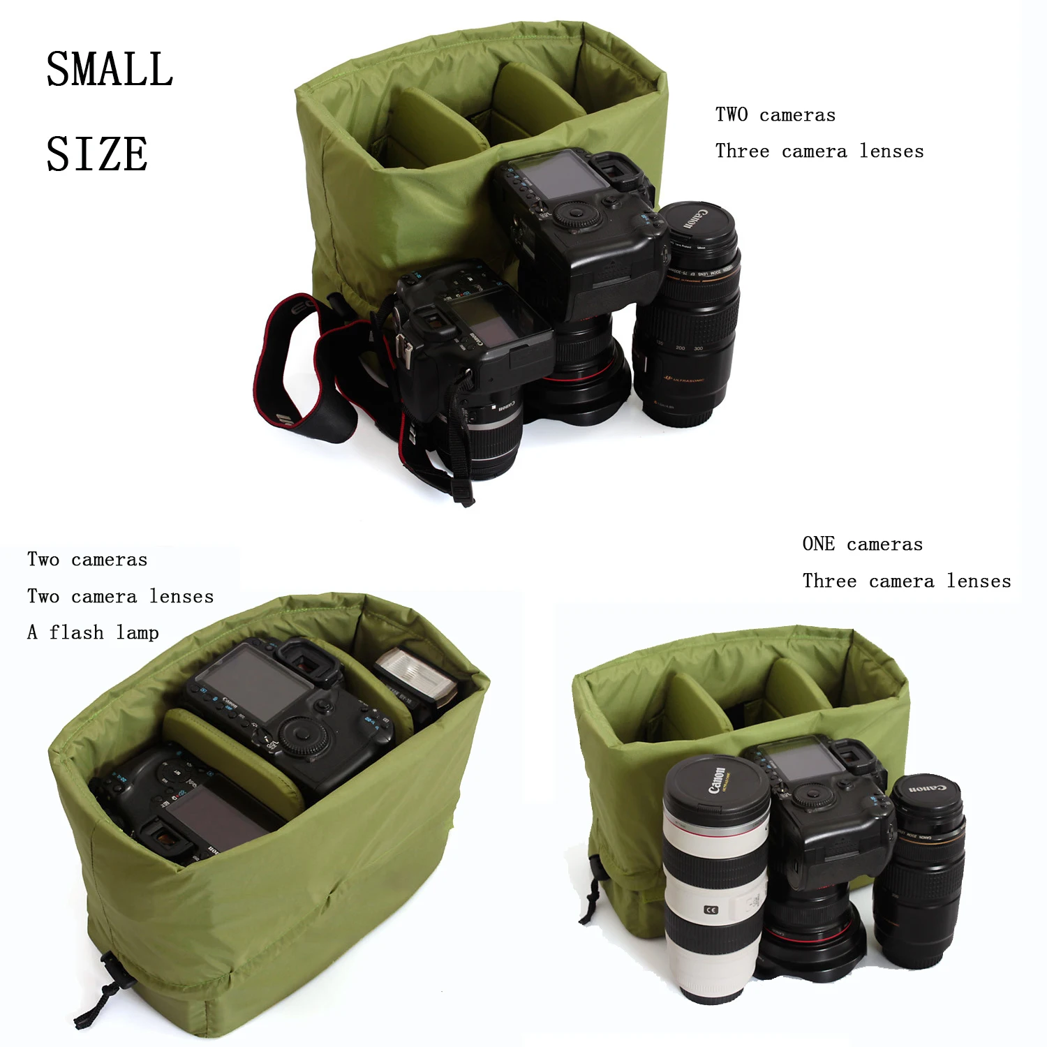 Careell видео камера вкладыш сумка вставки и отсеки чехол для Canon Nikon цифровой SLR/DSLR камеры s sony Rx100 и объектив C305