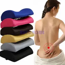 1 х Авто пены памяти поясничная поддержка подушка домашний офис шерсть спинки сиденья