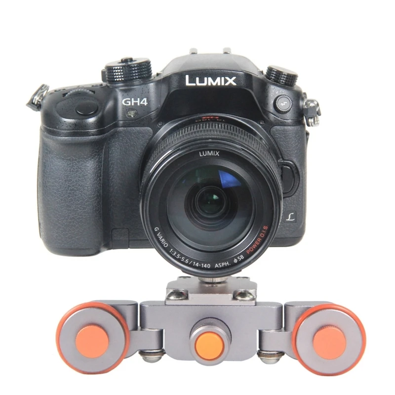 Flexible Electric dolly 3-Wheel Pulley Car Rail Rolling Track Slider Skater Dolly For DSLR Camera Camcorder Smart Phone Max 6kg