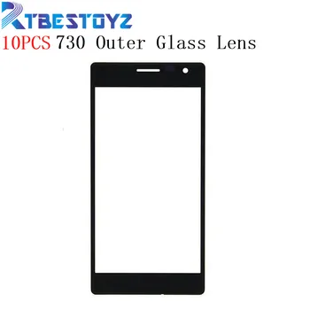 

RTBESTOYZ 10PCS/lot 4.7'' Replacement Front Touch Screen Outer Glass Lens For Nokia Lumia 730 735