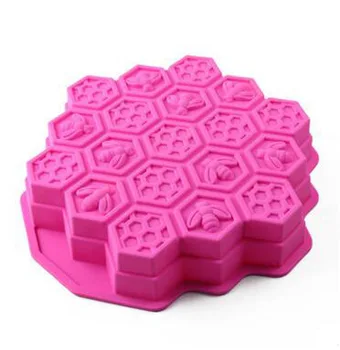 

Bee Honeycomb modelling Cake mold Jelly pudding According to certification baking cake silicone the food safety mold