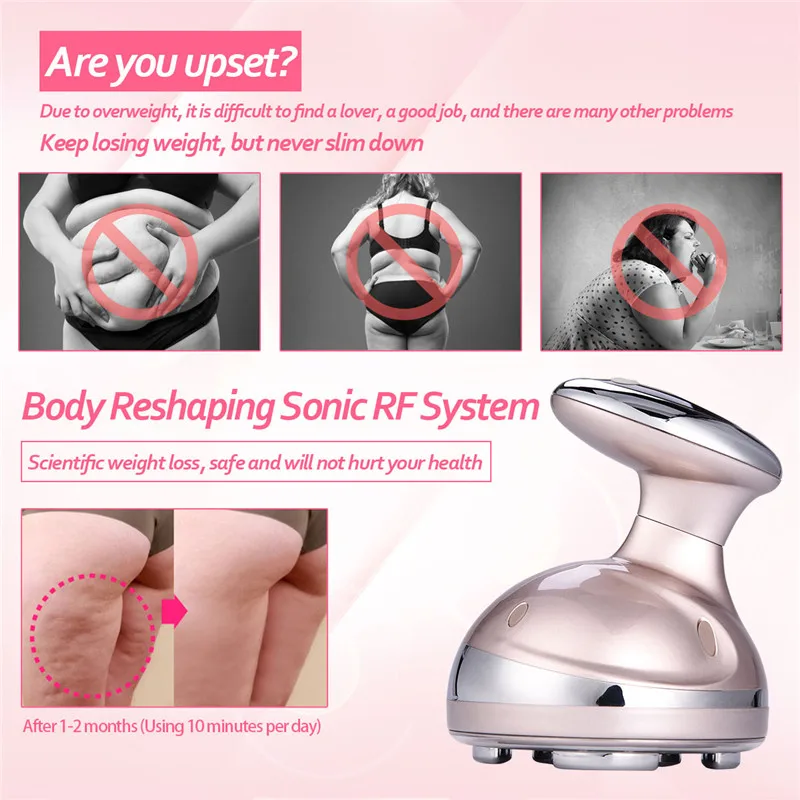  Cavitation Ultrasonic Slimming Massager LED Fat Burner Anti Cellulite Lipo Device Skin Tightening W - 33044367924