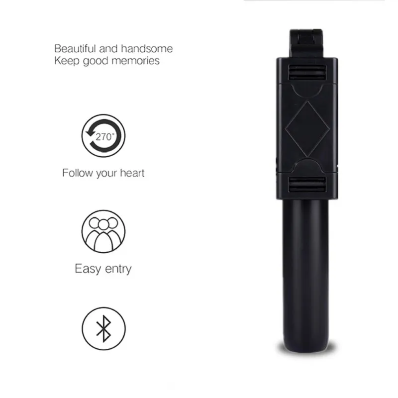 Складной мини штатив Bluetooth селфи палка с беспроводной затвора Выдвижная монопод для iPhone IOS Android Bluetooth 4,0