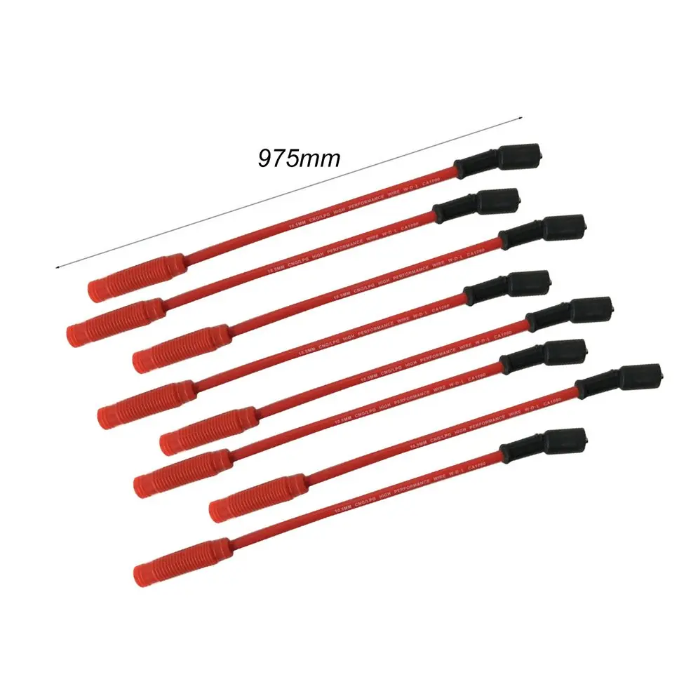 

8Pcs Line Thickness 10.5MM Spark Plug Wire Set High Performance Spark Plug Wire Ignition Super Conductor Kit