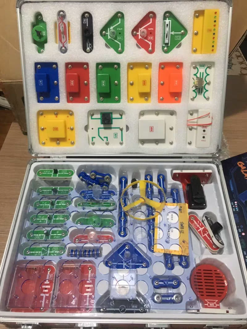 

76 Pcs Snap Circuits Electronic DIY Building Blocks Kits Kid's Science Educational Creative Early Learning Toy Birthday Day