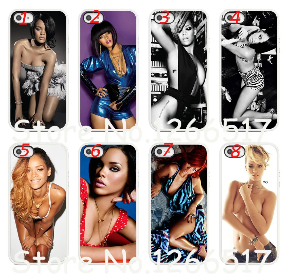 hot 8pcs/lots Sey Rihanna hard white case cover for iphone 5 5th 5s Wholesale and retail +free shipping |