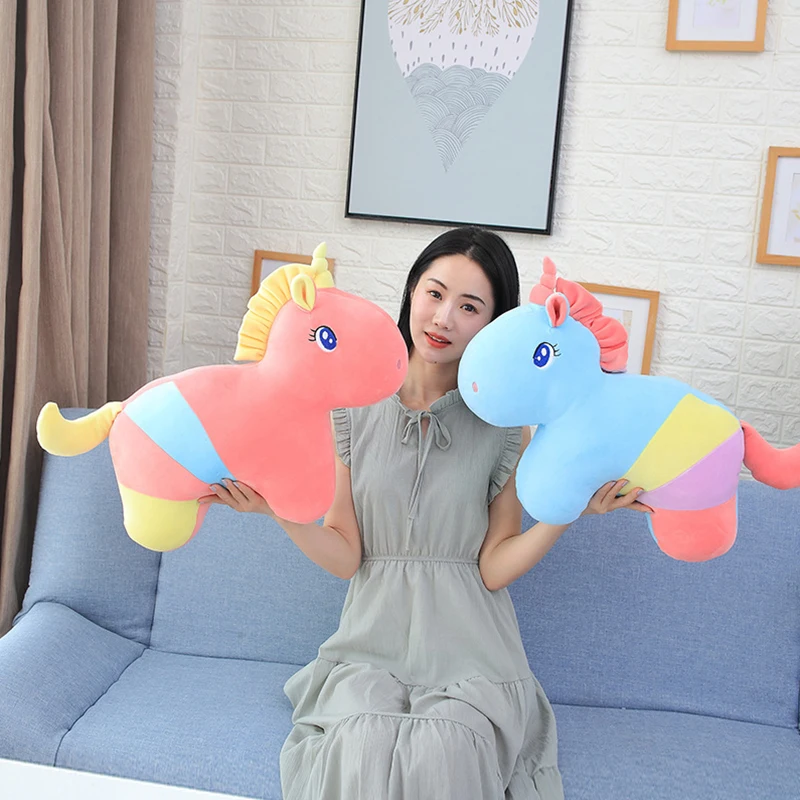 

40/50cm Kawaii Rainbow Unicorn Plush Toys Stuffed Animal Horse Cute Toys for Children Soft Doll Home Decor Lover Birthday Gift