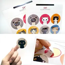 30 упаковок/партия мультфильм Кот недоверие стикер ярлычок для примечания Многофункциональный мультфильм DIY бумажный стикер Знак Пост