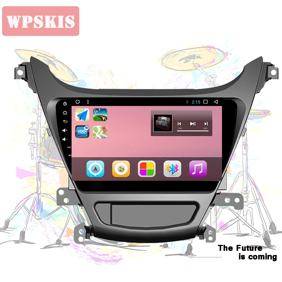 Cheap 4G Lte Android 9.1 4G+64G for HYUNDAI ELANTRA 2014+ Car DVD Player GPS Navi HU Video stereo Radio Tape Recorder Head Unit 1