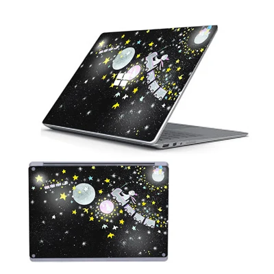Черная Девушка ПВХ ноутбук наклейка для microsoft поверхности ноутбука 13,5 дюймов ноутбук Обложка кожи наклейка s для поверхности ноутбука 2 13,5 - Цвет: Option 9