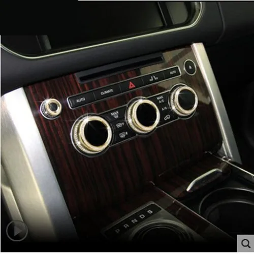 

4pcs Car Air Conditioning Volume Knob Decoration Sticker Car-styling For Land Rover Range Rover Sport Evoque accessories