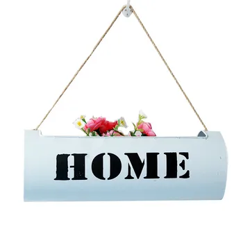 

Home Deco Hanging Vase Wall Decor Iron Flowers Basket Party Wedding Decoration Flower Storage Box Micro-landscape Vases