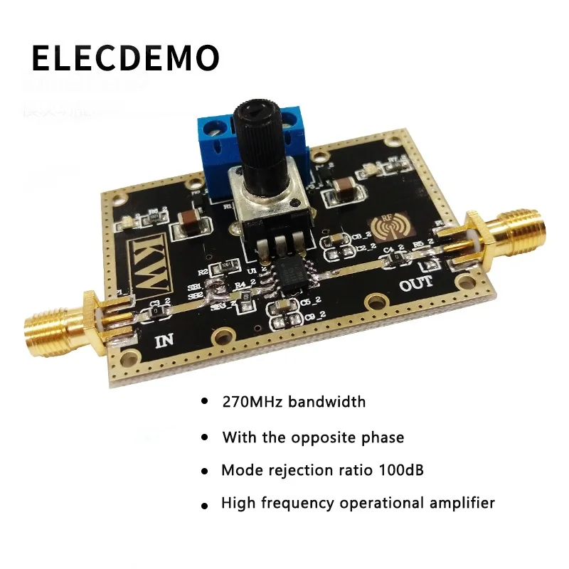 THS4001 high frequency operational amplifier module with opposite phase incident with common mode rejection ratio 100dB 2